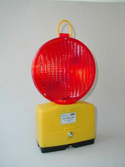 [50079] Baustellenleuchte doppelseitig rot