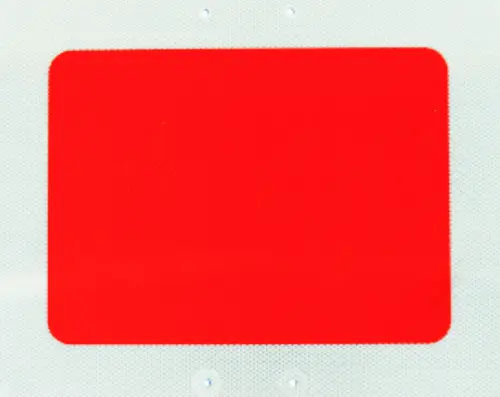 [80016] Sh2 Scheibe Alu/Reflex, einseitig, Rückseite gelb/schwarz